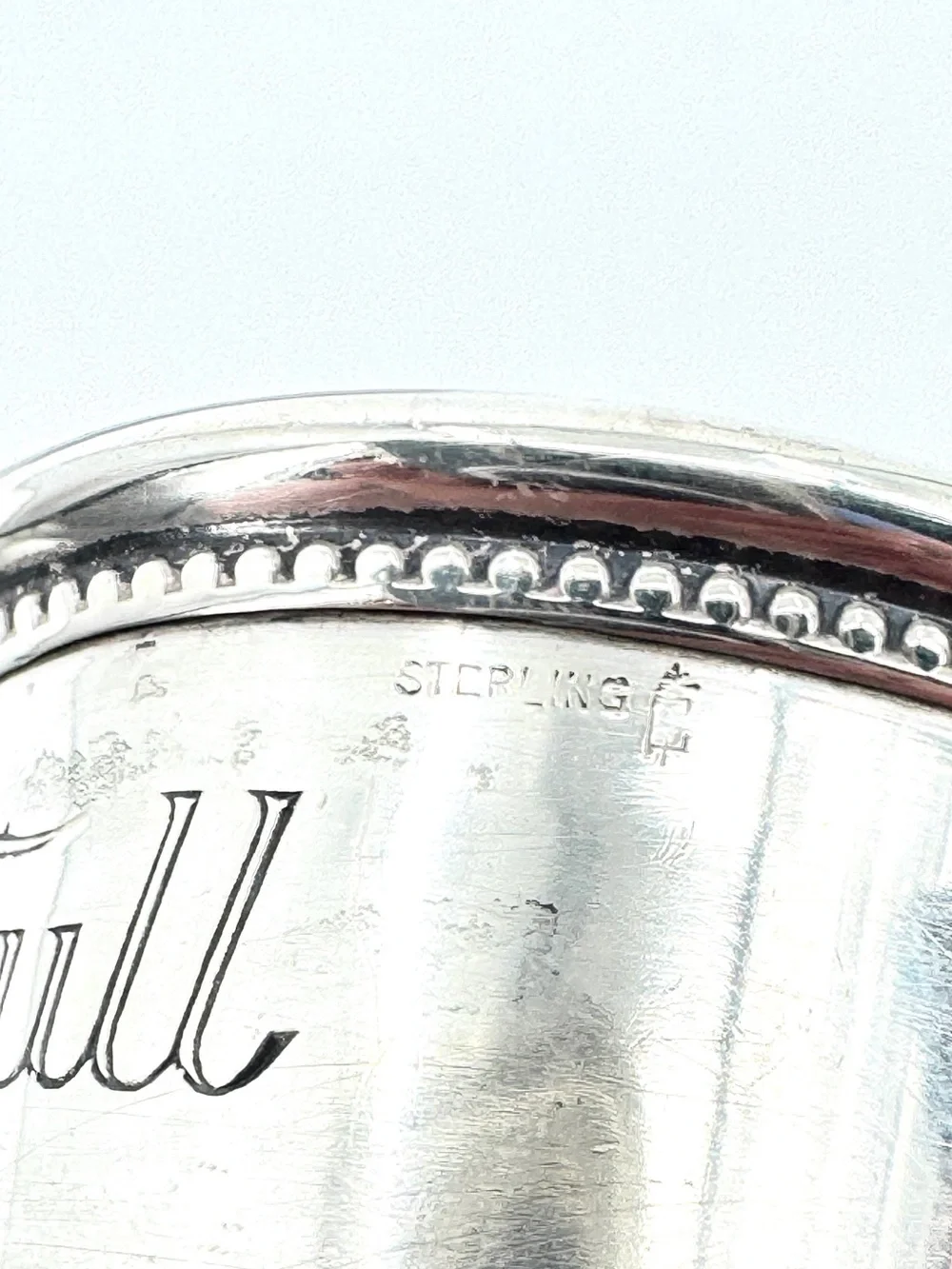Antique Sterling Silver Thimble Jigger Shot Glass Only A Thimble Full